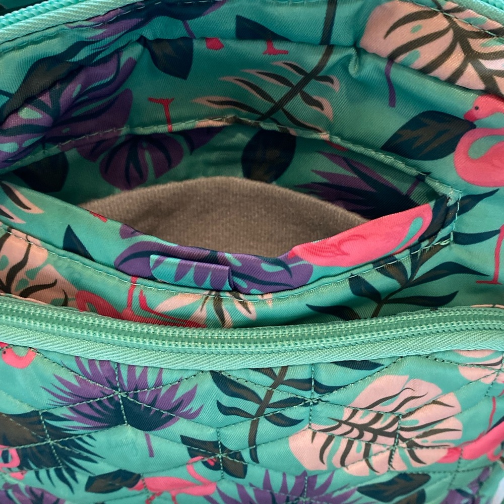 LUG Ranger 2 Crossbody Bag With Matching Wallet In Flamingo Mint Pattern - Picture 10 of 16